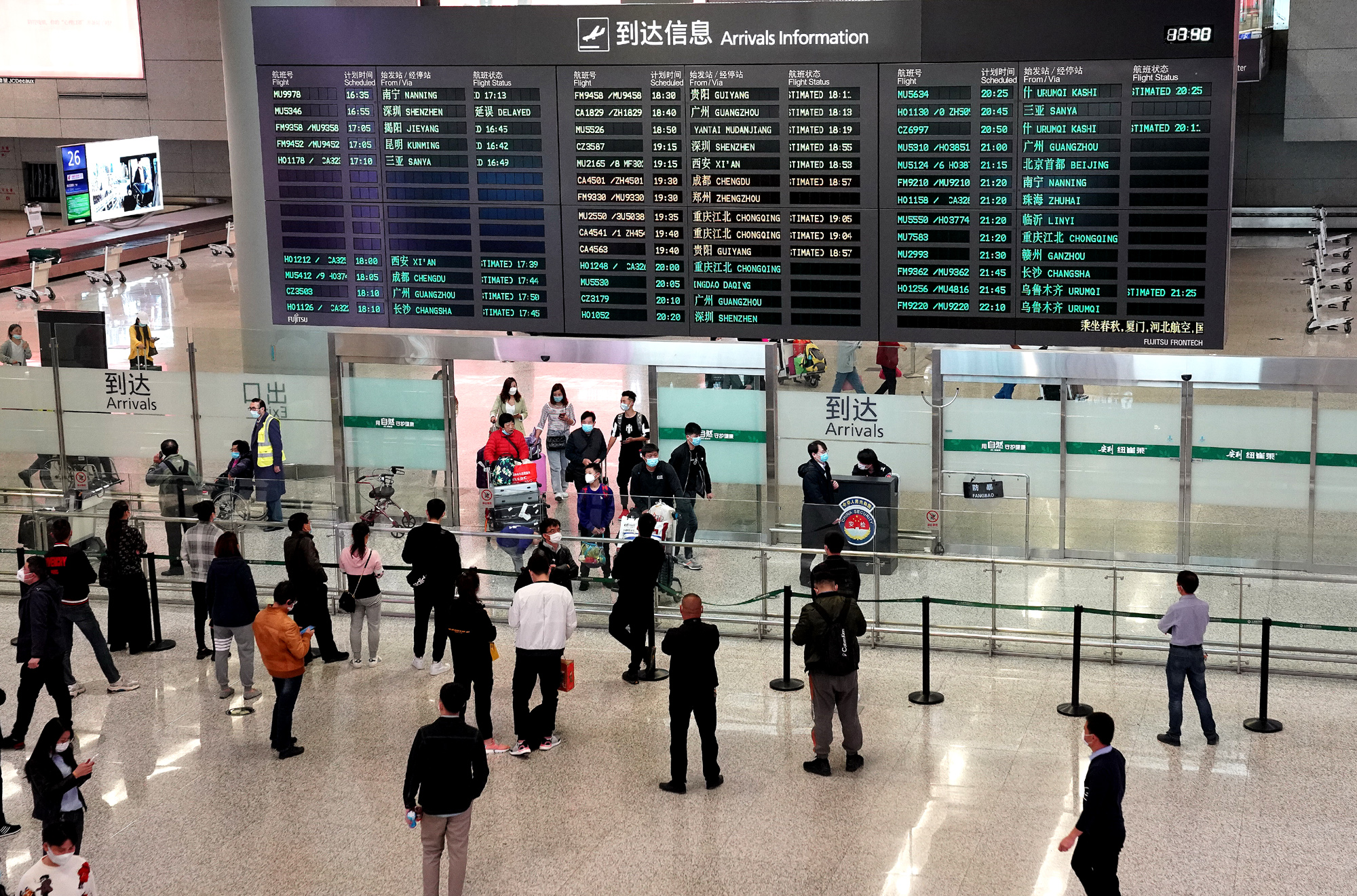 新华社照片,上海,2020年3月25日上海虹桥国际机场所有国际,港澳台航班