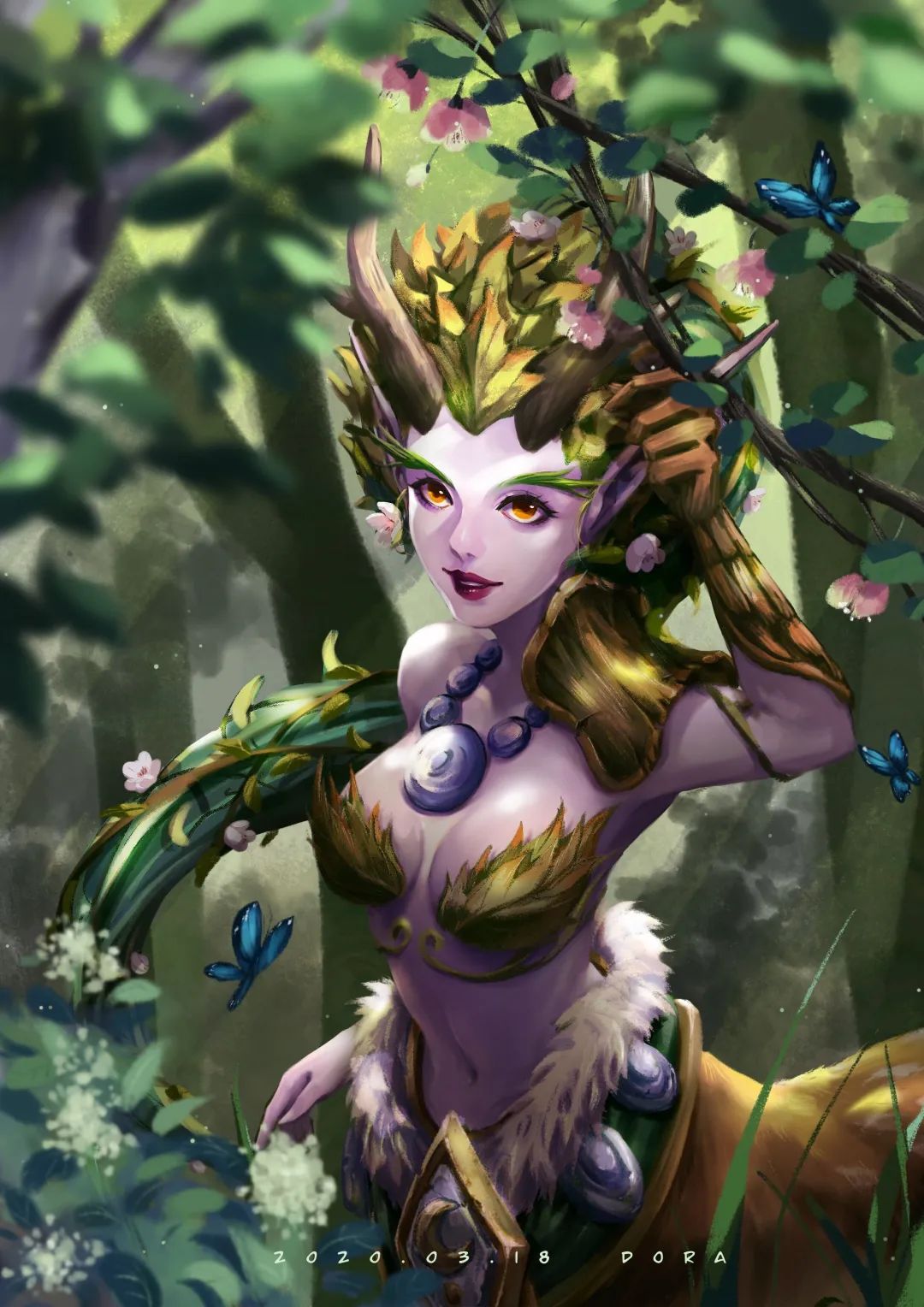 社区英雄夏dora丨露娜拉同人画作