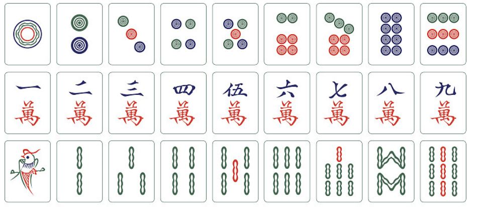 麻将符号大全图片