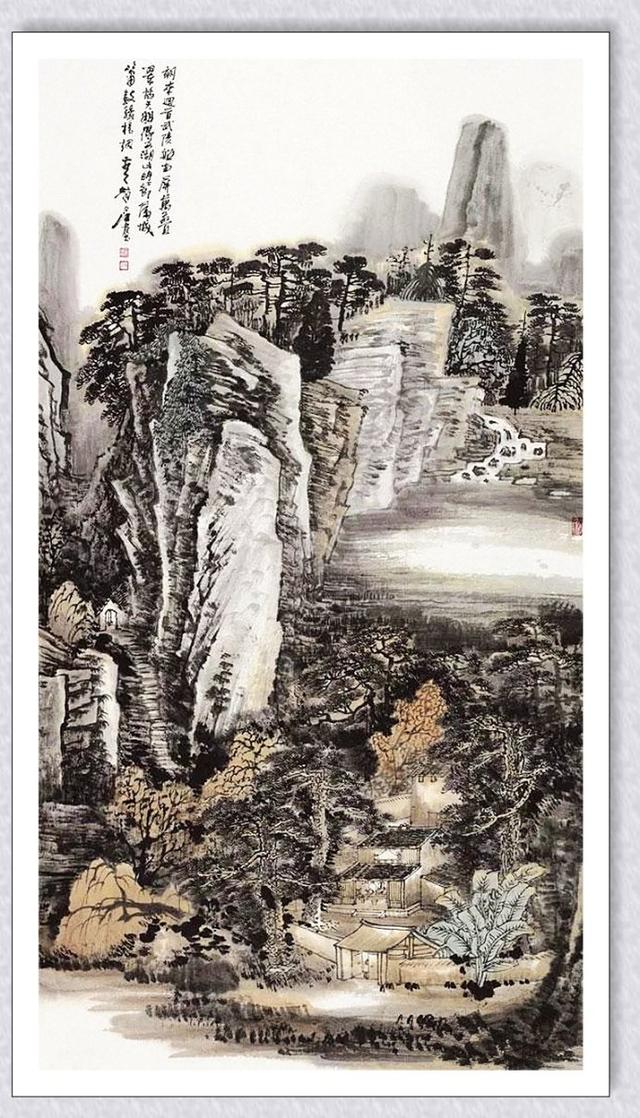 赵文江富春山水画