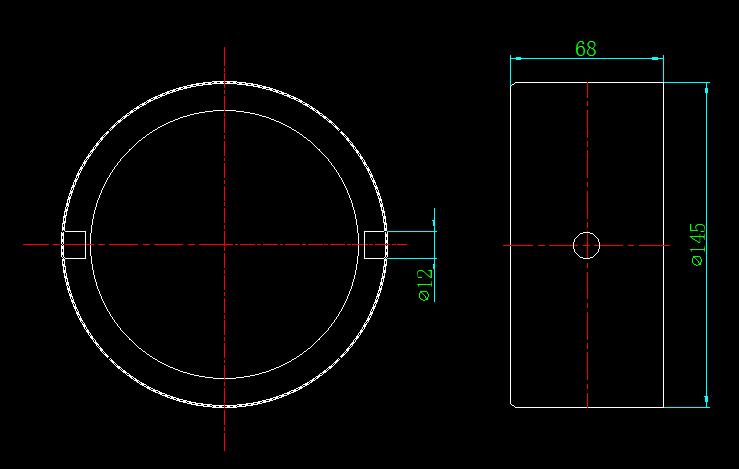 要在圆柱体上打两个180度的孔怎样可能保证打的直呢
