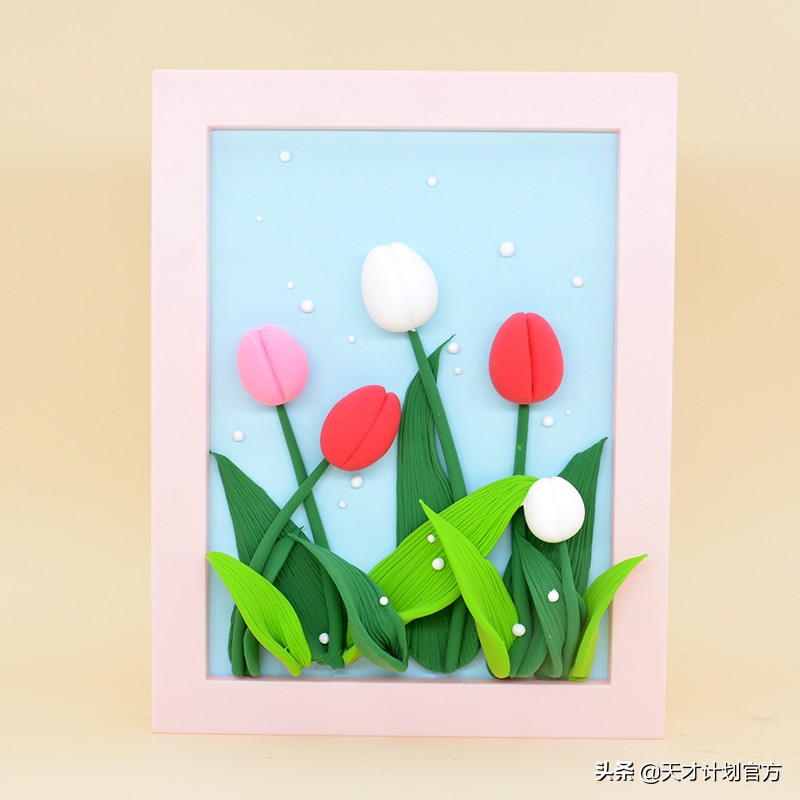 在家就可以轻松完成,好玩有趣的粘土立体画手工diy作品