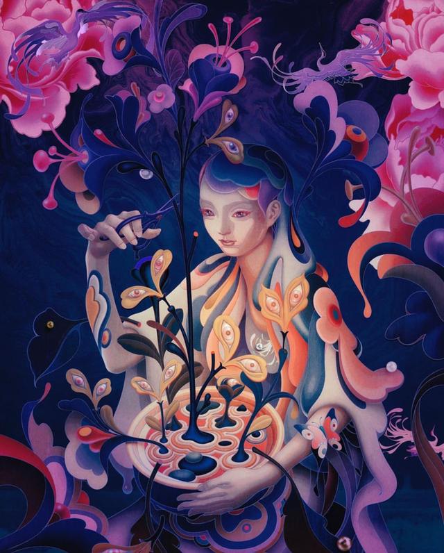 潮眼te丨炙手可熱 james jean,奇幻超現實浪漫主義繪畫_插畫