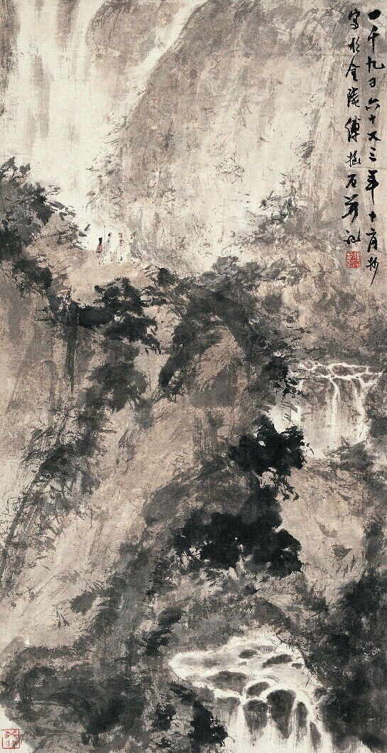 画面境界宏伟壮美—傅抱石山水作品选赏