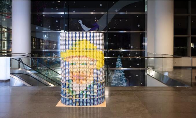 美陈罐头创意雕塑展