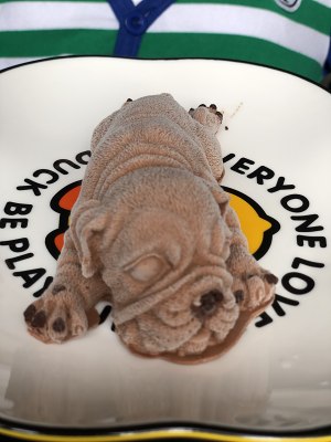 造型可爱的沙皮狗冰激凌小朋友不舍得吃按照此方制作完美脱模