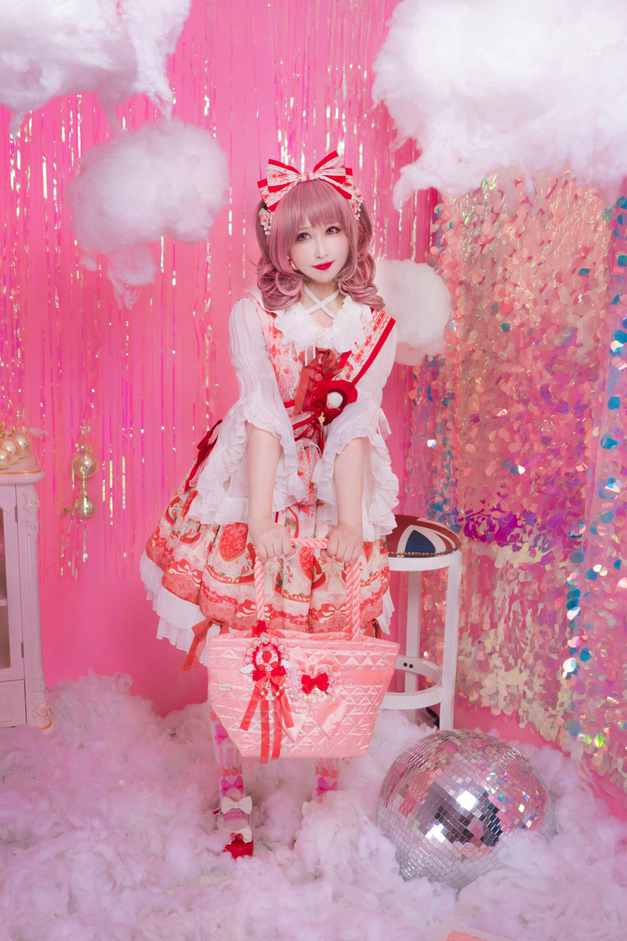 lolita装扮正片 草莓天使jsk