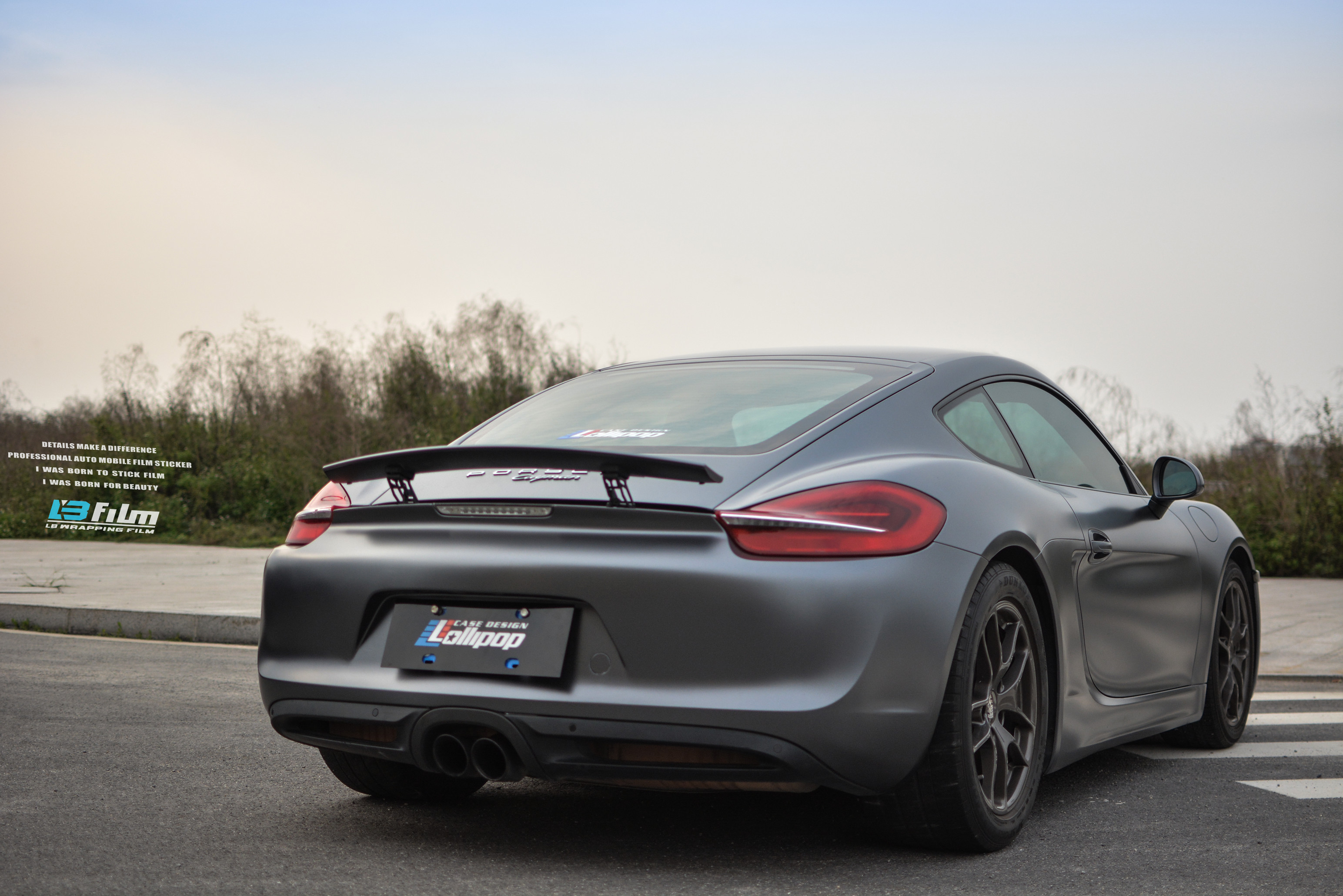 特殊定制颜色61lb film予您实现保时捷-718电光深邃灰 ea189