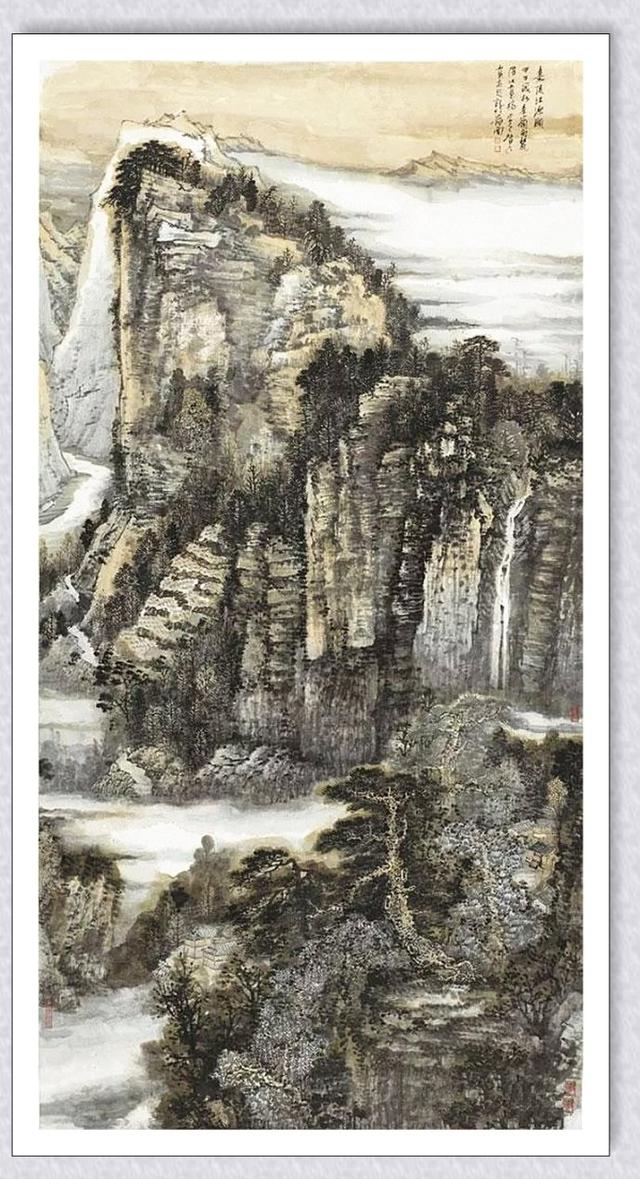 赵文江富春山水画