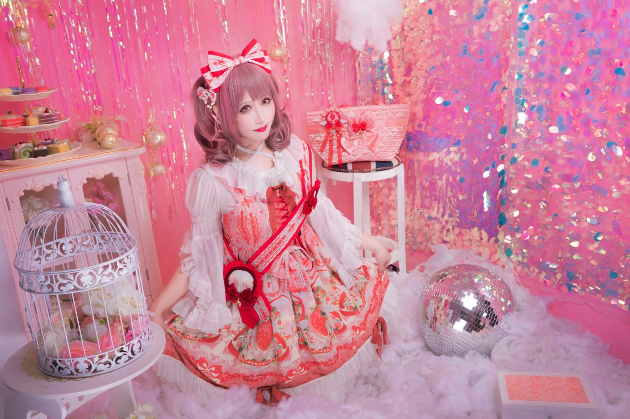 lolita装扮正片 草莓天使jsk