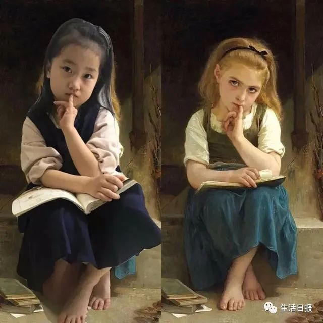 《呐喊》《挎篮子的小女孩》《萌化的蒙娜丽莎》《拿花的女孩》《戴