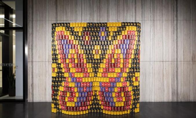 美陈罐头创意雕塑展