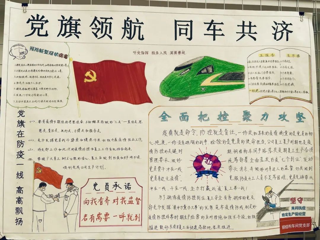 一场特殊的手抄报展览:我们这样记录下战"疫"复工