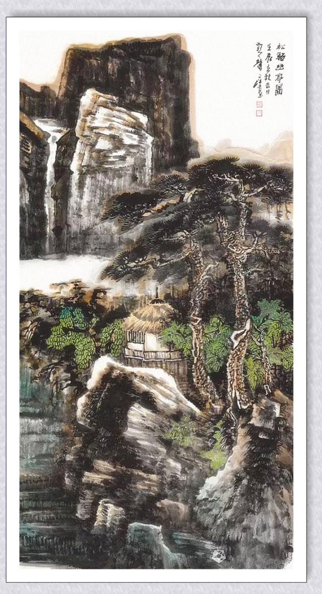 赵文江富春山水画