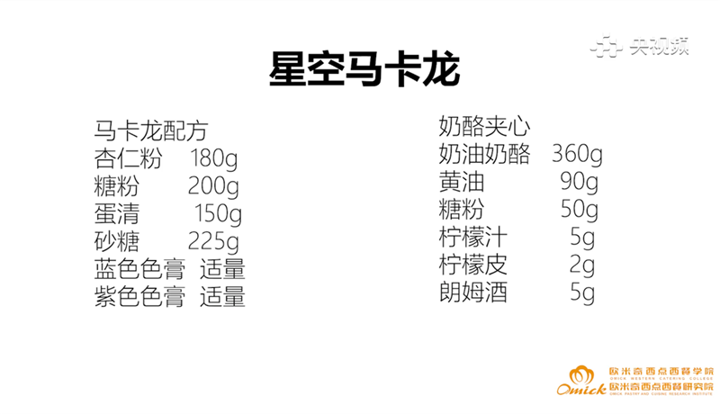 欧米奇课堂快看流星雨落在马卡龙上啦