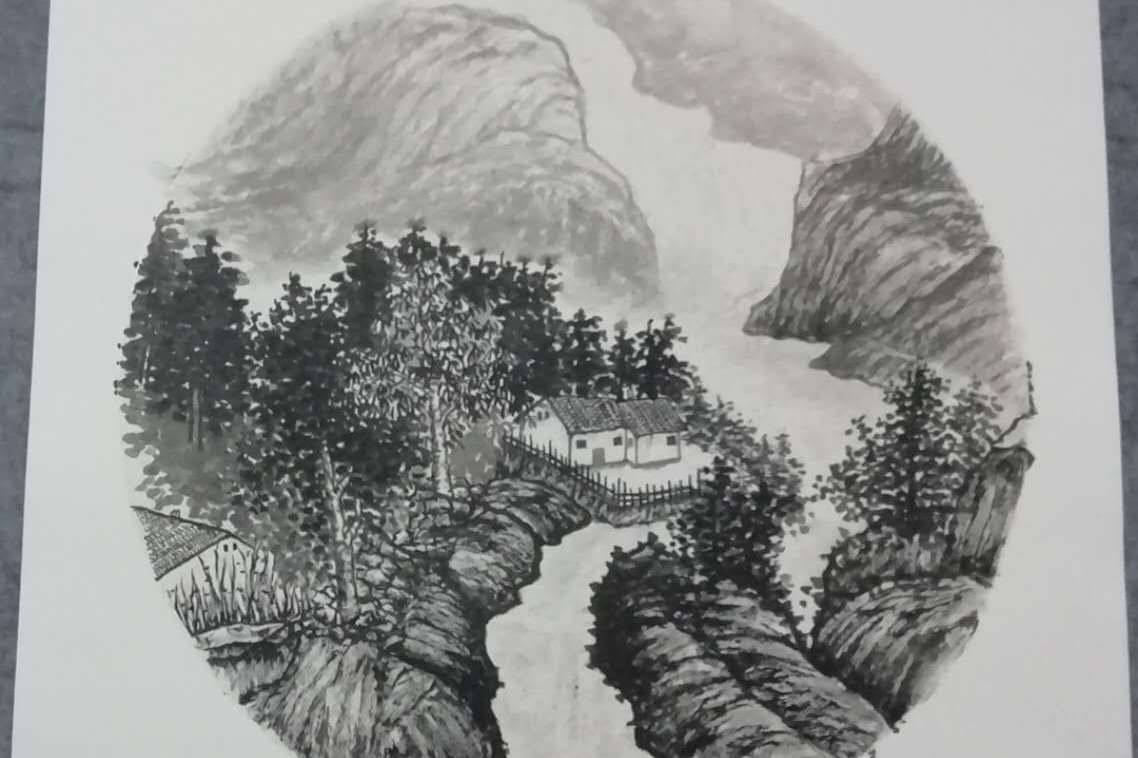 为你详解山水画中树树丛的画法