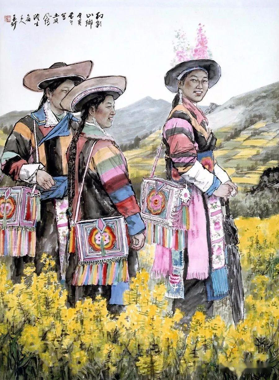 送您一组美丽的少数民族风情画