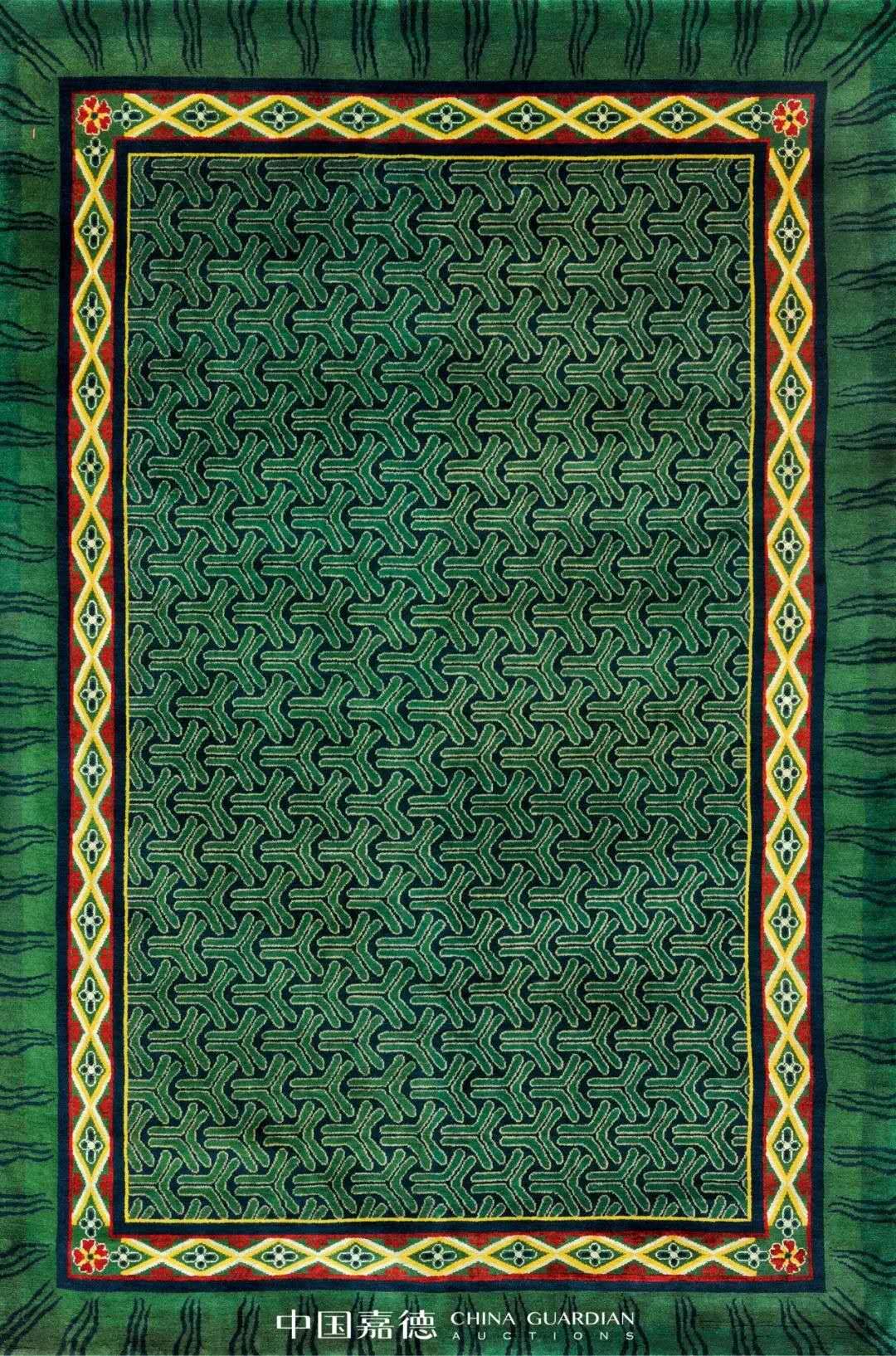 当代 锁子纹毯300×200cm"东润公益基金会抗击疫情医护保障及子女教育