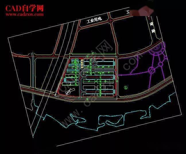 cad地形图切断面图片