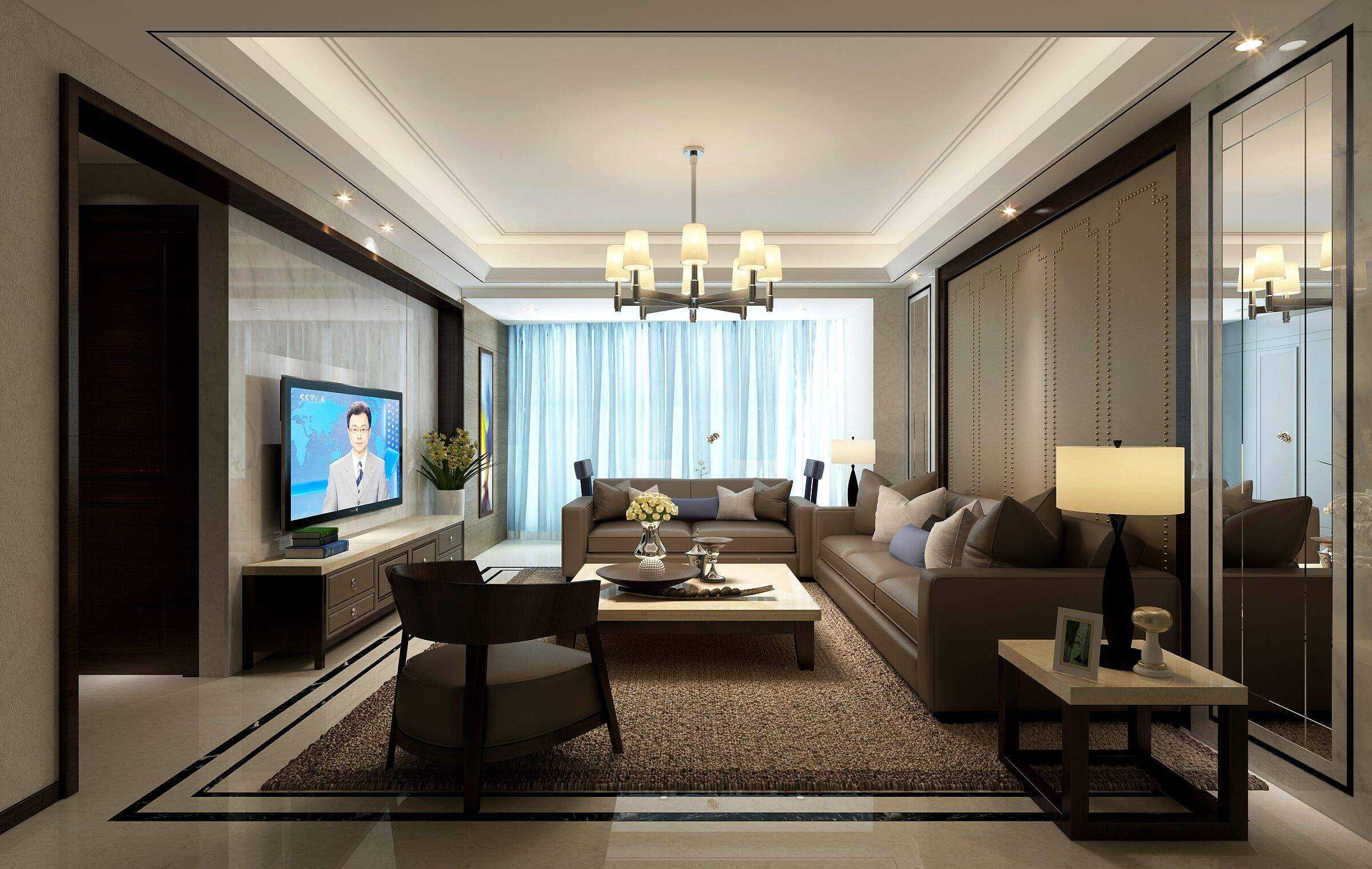 90平米中式两居室装修设计效果图!