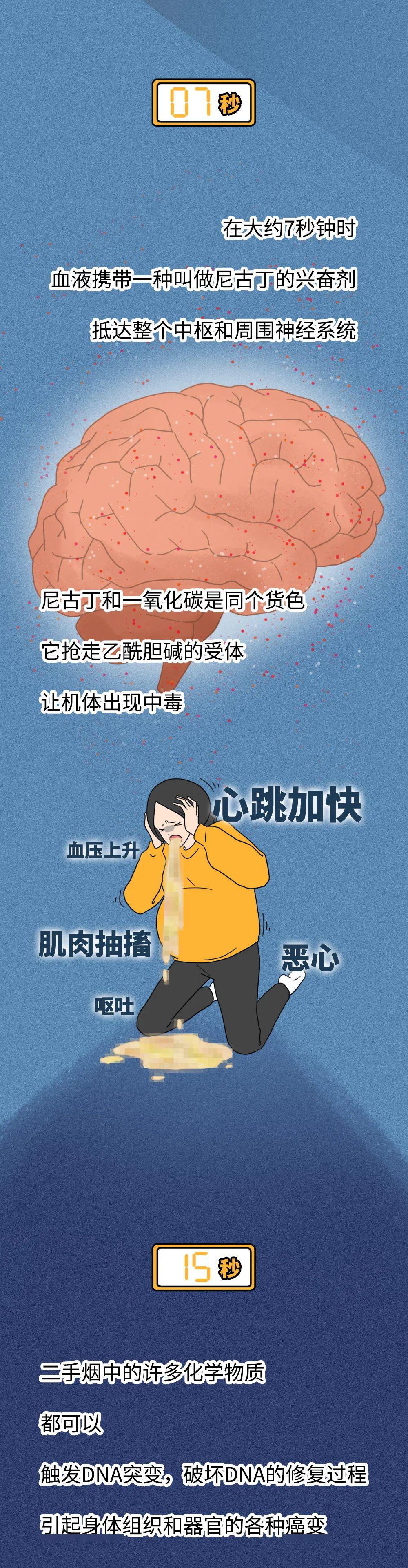 一張圖看懂二手菸被吸入體內20秒的危害,沒有人能笑著看完