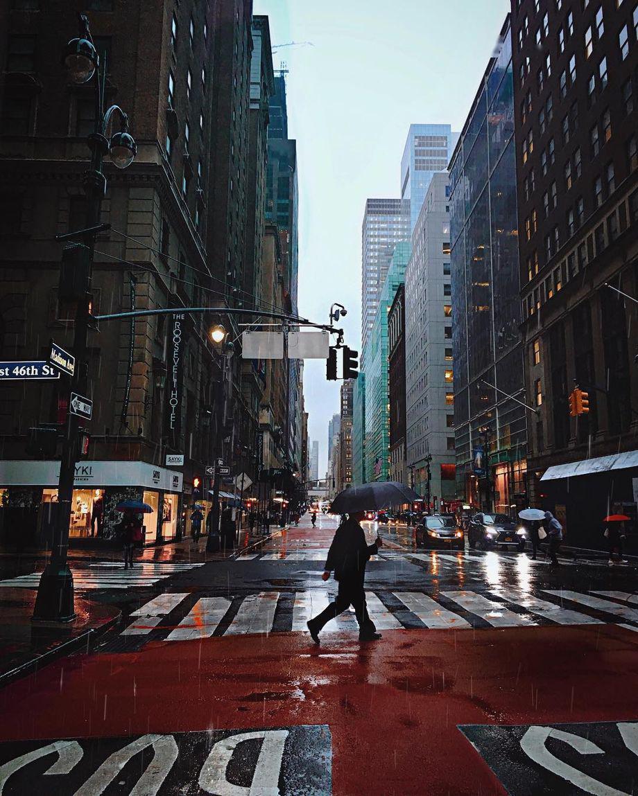 朦胧美 | 摄影师zahava 67676767镜头里雨中的纽约