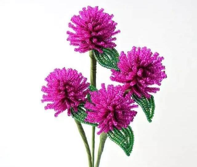 串珠手工附教程_花卉