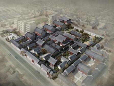 有两进院,三进院,四进院或五进院几种,大宅则除纵向院落多外,横向还増