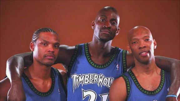 你还记得曾经森林狼的三巨头么他们曾是明尼苏达最后的辉煌