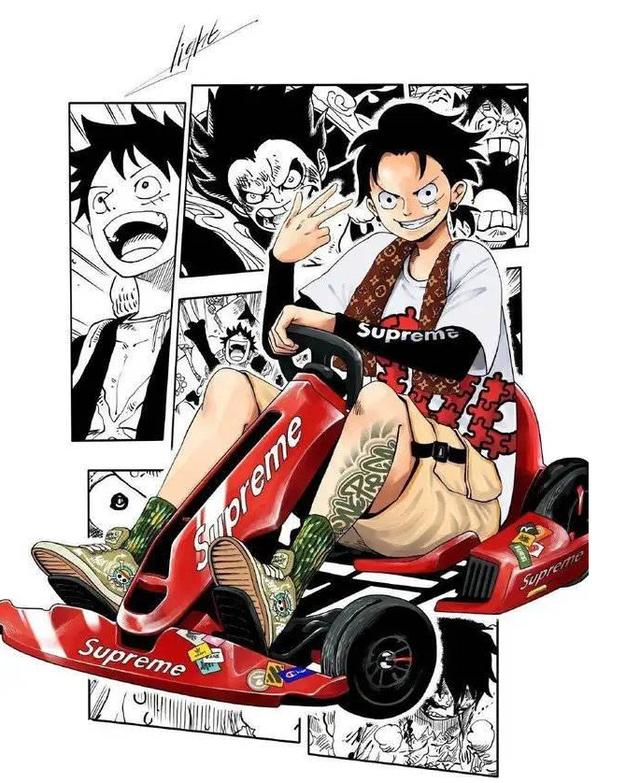 原创海贼王当草帽团遇上嘻哈风罗宾狂秀大长腿娜美秒变小太妹