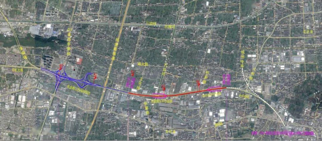 項目西起03省道東複線彩虹樞紐,東至規劃杭州中環,全長4.8千米.