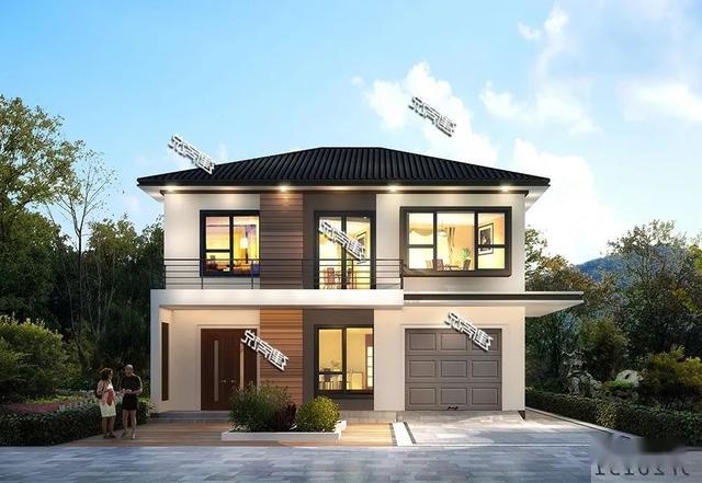 30万建122平的现代风别墅乡村建房新姿势绝对吃不了亏