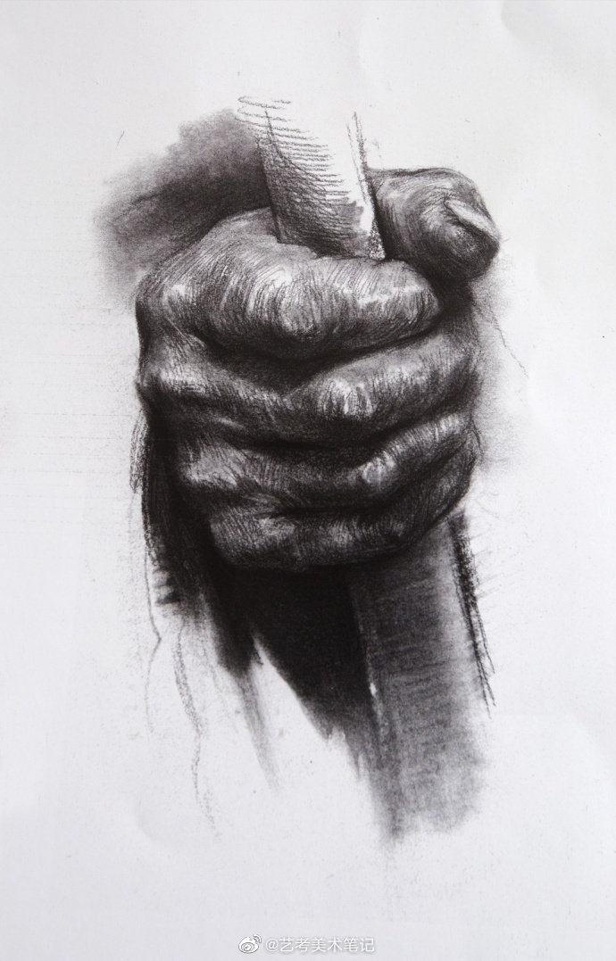 手的不同动作范画,继续跟手磕起来  素描和速写都有用