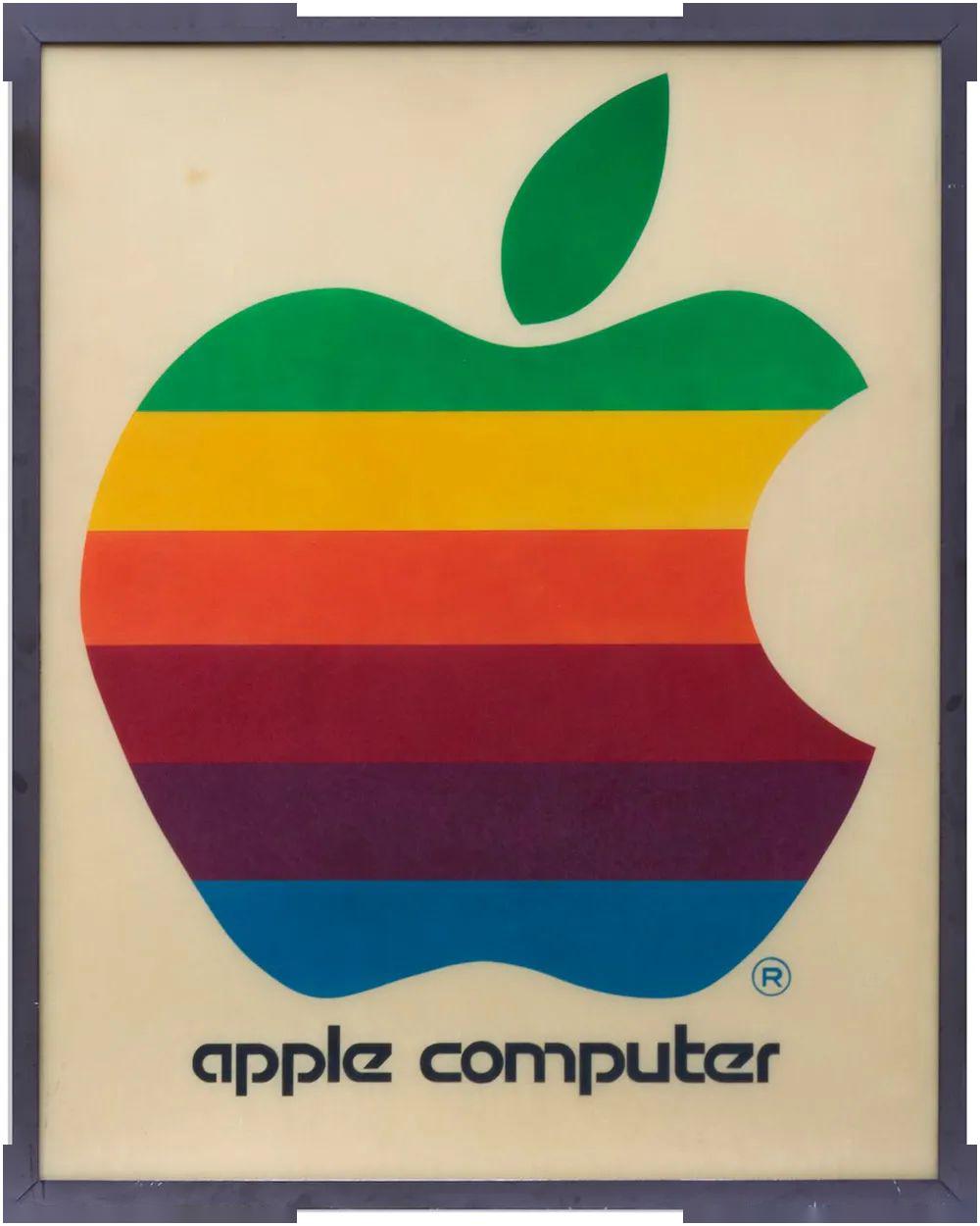 彩虹苹果logo招牌开始拍卖起拍价20000美元