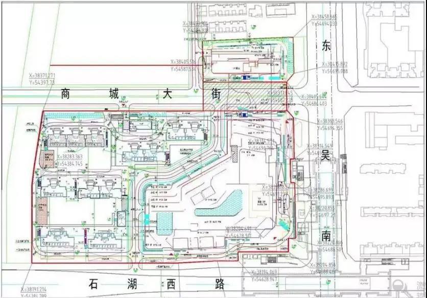 6969龙湖东吴天街位于东吴南路西侧,石湖西路北侧,3条高架路环绕