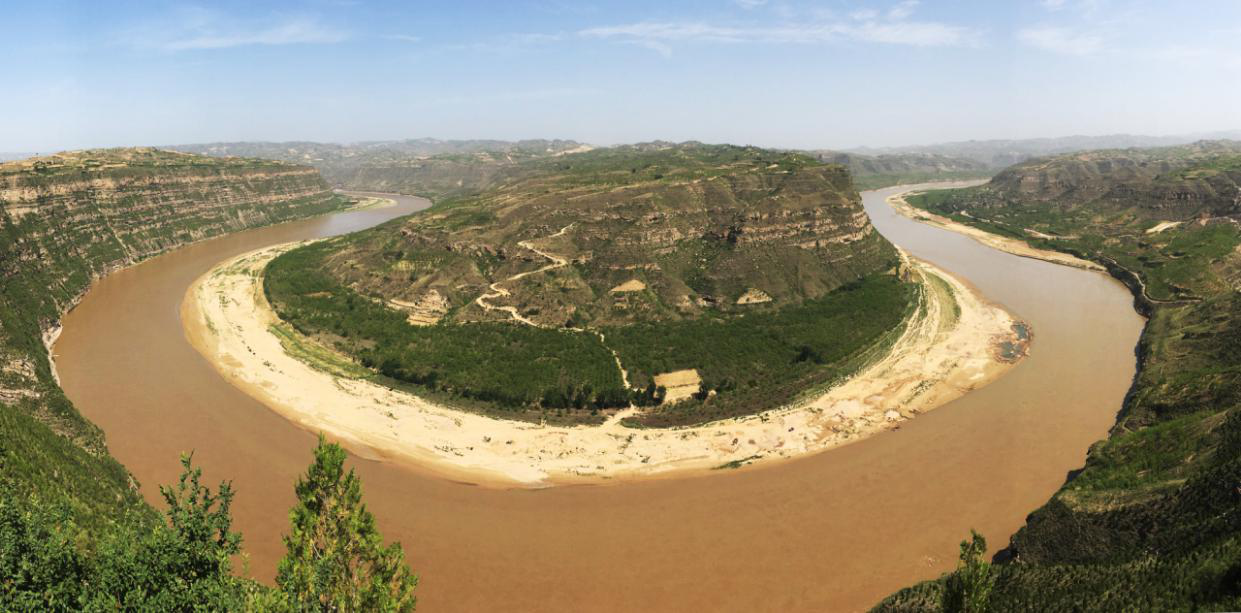 华夏摇篮秦晋交合九曲黄河"乾坤湾"(黄河长城畅想之九)