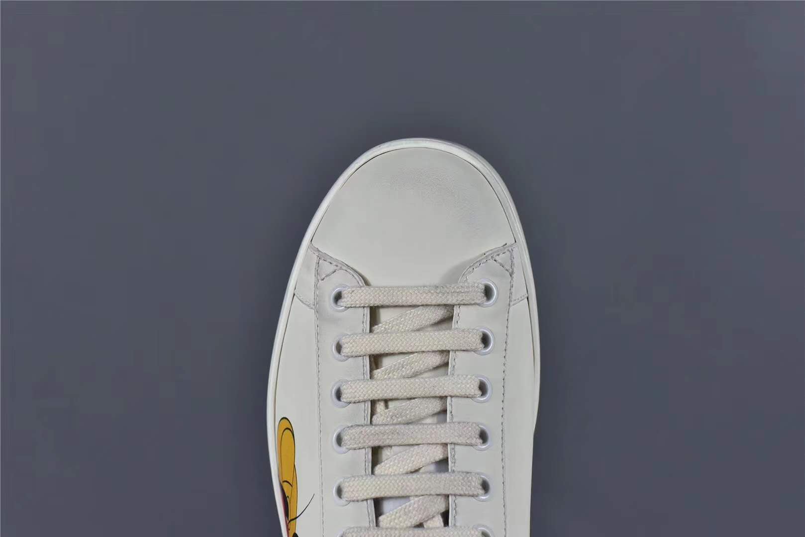 gucci古驰disney迪士尼米奇联名米老鼠做旧小白鞋开箱测评细节真假