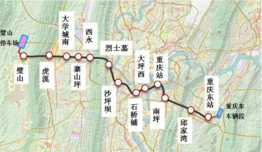 从这两条轨道线的大致走向看,15号线由南向北完善西部新城与两江新区