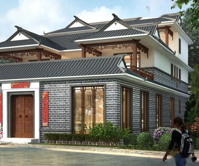 一家出30几万建中式别墅有兄弟的抓紧安排上早建早享受