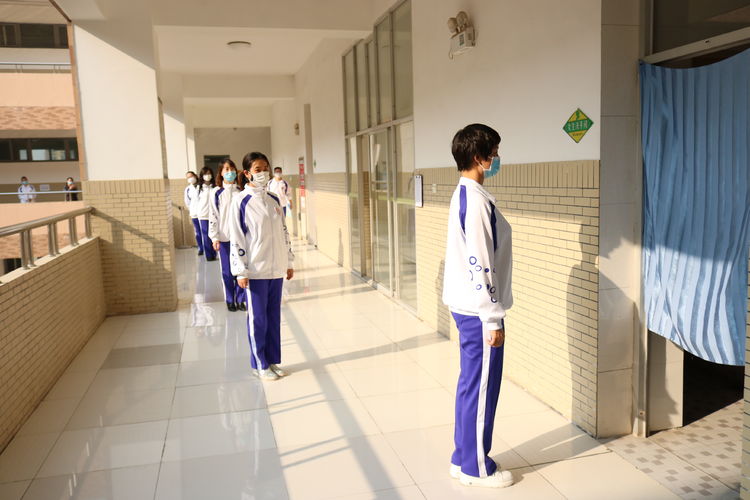 西安高新三中开展开学防疫应急演练