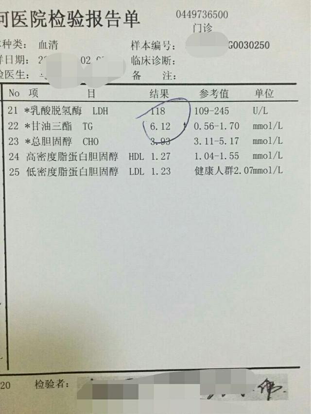 血脂检查单上注意看这4项指标有一个超标就得警惕高血脂了