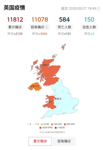 英国新冠疫情最新通报王子刚刚确诊首相又检测呈阳性