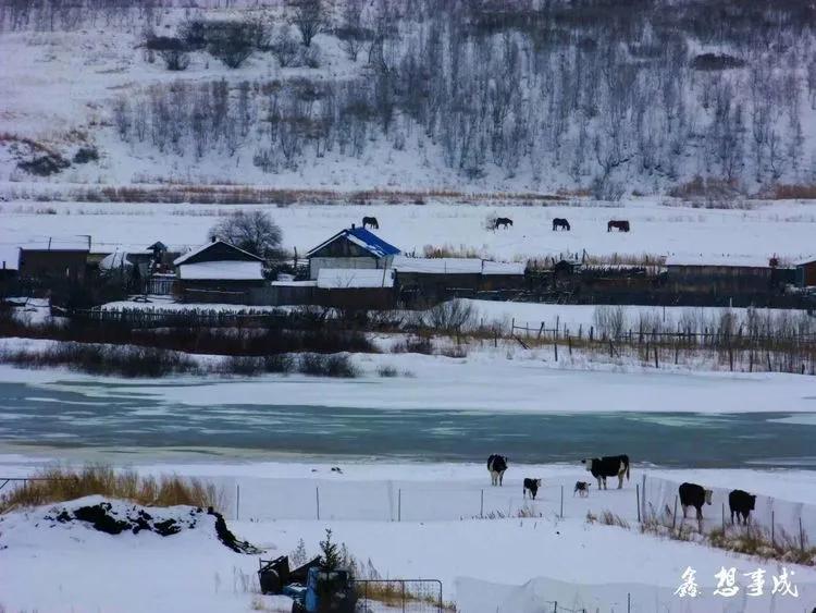 博克图小镇雪景