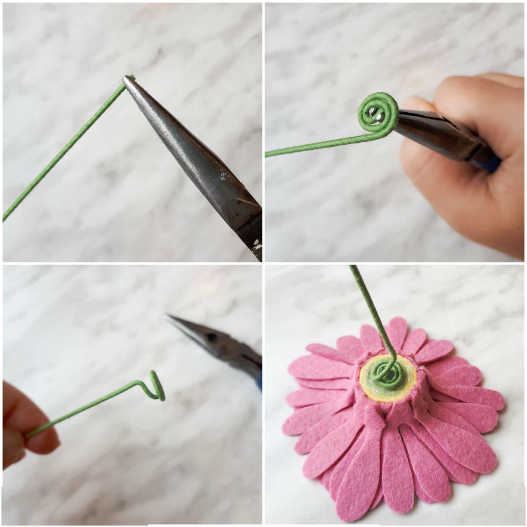 9种不织布仿真花教程来了玫瑰多肉牡丹雏菊