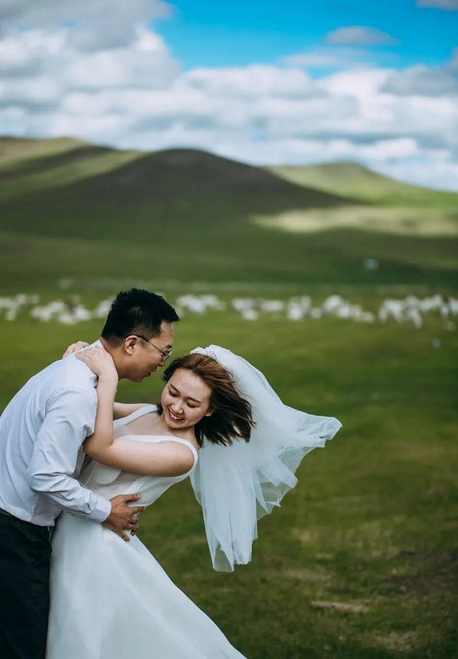 呼伦贝尔婚纱旅拍样片展示,婚纱是一段记忆,也是每个女孩的梦