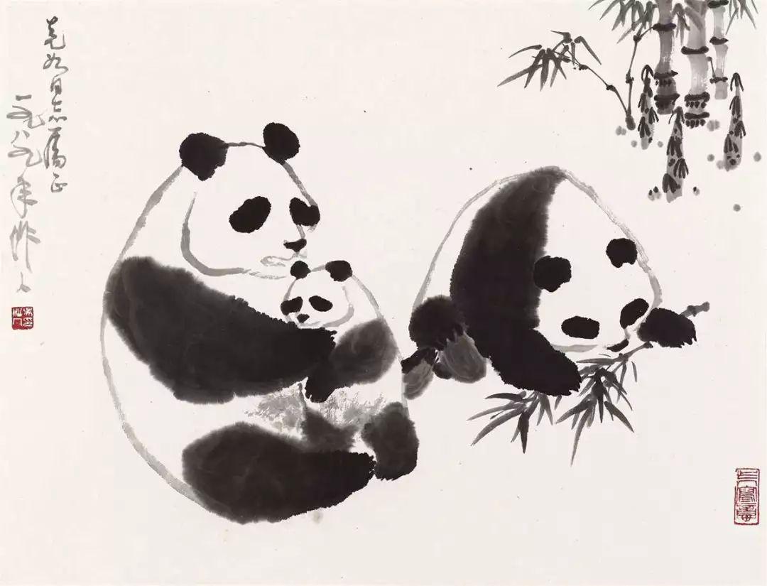 吴作人的水墨动物画,太有情致了_徐悲鸿