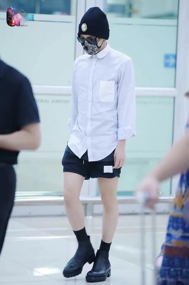 权志龙喜欢穿短裤