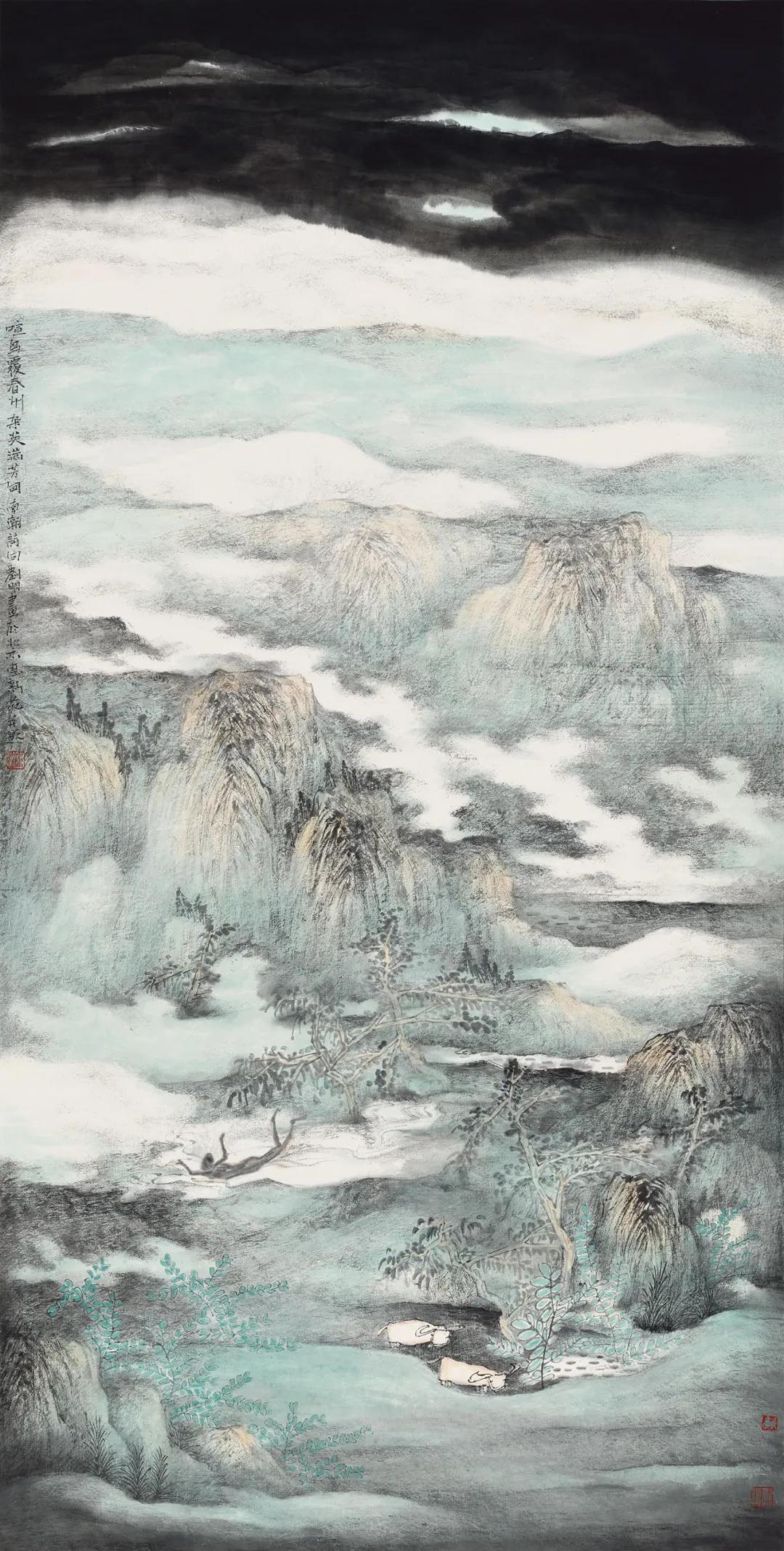 春和景明——刘明博士春景山水画欣赏