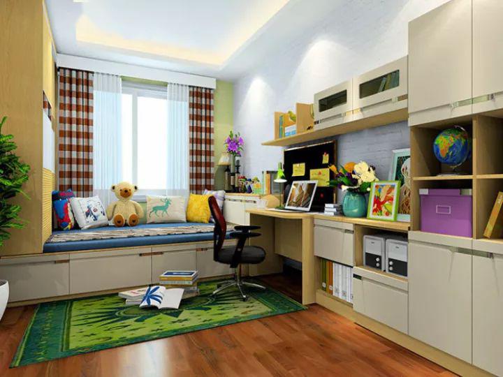 5㎡塞进一个卧室一个书房,还有大衣柜和书柜,这布置霸气了!