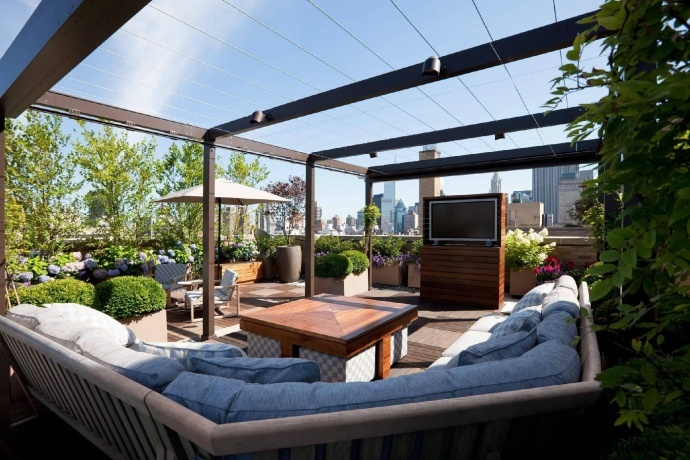 12个露台花园设计在露台上观日出日落赏皎月繁星何其美哉